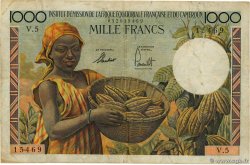 1000 Francs tpe 1957 IE AFRIQUE ÉQUATORIALE FRANÇAISE 1957 A.143a