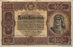 100 Korona HUNGARY 1920 P.063