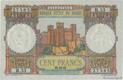 100 Francs MOROCCO 1952 P.45 AU