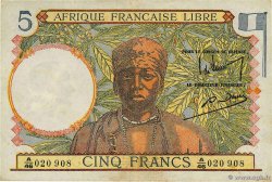 5 Francs type 1941 AFRIQUE ÉQUATORIALE FRANÇAISE Brazzaville 1944 A.114h