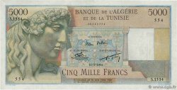 5000 Francs ALGÉRIE 1956 P.109b