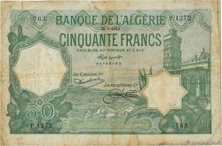 50 Francs ALGÉRIE 1933 P.080a