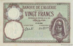 20 Francs ALGÉRIE 1941 P.078c