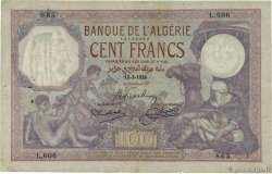 100 Francs ALGÉRIE 1928 P.081b