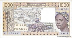 1000 Francs ÉTATS DE L AFRIQUE DE L OUEST 1985 P.107Af