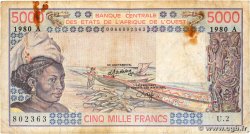 5000 Francs ÉTATS DE L AFRIQUE DE L OUEST 1980 P.108Ad
