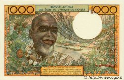 1000 Francs STATI AMERICANI AFRICANI 1973 P.103Ak q.FDC