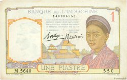 1 Piastre FRENCH INDOCHINA 1936 P.054b VF
