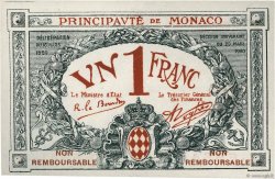 1 Franc Essai MONACO 1920 P.05s UNC