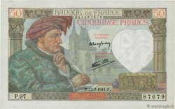 50 Francs JACQUES CŒUR FRANKREICH 1941 F.19.12