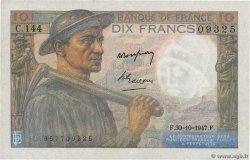 10 Francs MINEUR FRANCE 1947 F.08.18