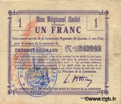 1 Franc FRANCE regionalism and miscellaneous 1916 JP.02-1021.BRU