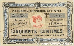 50 Centimes FRANCE régionalisme et divers Troyes 1918 JP.124.05