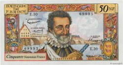 50 Nouveaux Francs HENRI IV FRANCIA 1959 F.58.03
