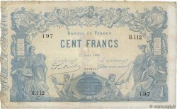 100 Francs type 1862 - Bleu à indices Noirs FRANCIA 1868 F.A39.03