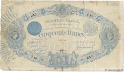 500 Francs type 1863 Indices Noirs FRANCIA 1872 F.A40.05
