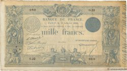 1000 Francs type 1862 Indices Noirs FRANCIA 1868 F.A41.02