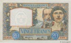 20 Francs TRAVAIL ET SCIENCE FRANCIA 1941 F.12.16