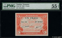 1 Franc TUNISIA 1920 P.49 UNC-