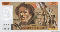 100 Francs DELACROIX modifié FRANCE 1979 F.69.02b UNC-