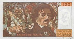 100 Francs DELACROIX modifié Fauté FRANCE 1982 F.69.06 VF+