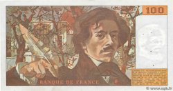100 Francs DELACROIX modifié FRANCE 1984 F.69.08a VF+