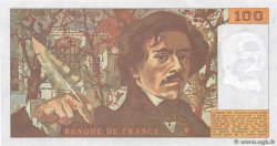 100 Francs DELACROIX modifié Petit numéro FRANCIA 1987 F.69.11A116 FDC