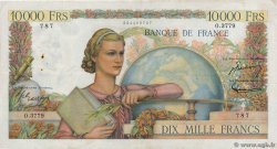 10000 Francs GÉNIE FRANÇAIS FRANCIA 1952 F.50.62 MBC