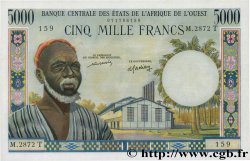 5000 Francs ESTADOS DEL OESTE AFRICANO 1977 P.804Tm SC