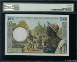 5000 Francs ESTADOS DEL OESTE AFRICANO 1970 P.204Bl SC+
