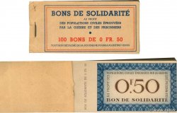 50 Centimes BON DE SOLIDARITÉ Liasse FRANCE regionalismo y varios 1941 KL.01A SC+