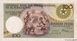 100 Francs BELGIAN CONGO 1956 P.33b VF+