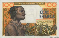 100 Francs WEST AFRICAN STATES 1964 P.101Ad AU+