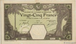 25 Francs DAKAR FRENCH WEST AFRICA Dakar 1926 P.07Bc