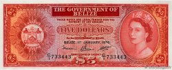 5 Dollars BELIZE 1976 P.35b fST+