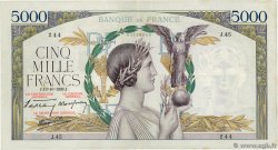 5000 Francs VICTOIRE modifié, taille douce FRANCE 1938 F.45.01 F+