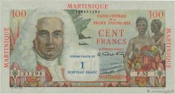 1 NF sur 100 Francs La Bourdonnais MARTINIQUE 1960 P.37 SC+