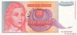 1000000000 Dinara Spécimen YUGOSLAVIA 1993 P.126s UNC-