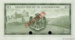 10 Francs Spécimen LUSSEMBURGO 1954 P.48s FDC