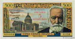 5 NF sur 500 Francs Victor HUGO FRANCE 1958 F.52.01
