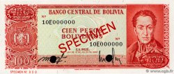 100 Pesos Bolivianos Spécimen BOLIVIA 1962 P.164s