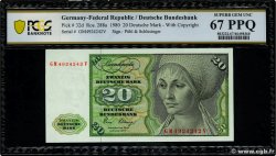 20 Deutsche Mark GERMAN FEDERAL REPUBLIC 1980 P.32d