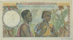 5000 Francs Spécimen FRENCH WEST AFRICA 1947 P.43s XF+
