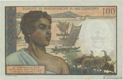 100 Francs MADAGASCAR 1950 P.046a UNC-