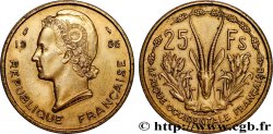FRENCH WEST AFRICA 25 Francs 1956 Paris