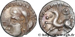 GALLIA - BITURIGES CUBI (Regione di Bourges) Denier aux deux annelets