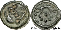GALLIA BELGICA - SUESSIONES (Area of Soissons) Potin au sanglier, au torque et aux globules