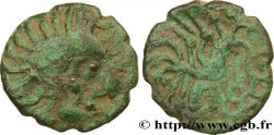 GALLIA BELGICA - BELLOVACI (Area of Beauvais) Bronze au coq à tête humaine