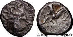 GALLIA - ÆDUI (BIBRACTE, Area of the Mont-Beuvray) Denier à la lyre