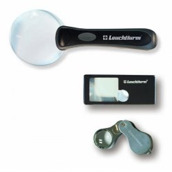 Kit de trois loupes grossissement x 2,5 - x 10 LEUCHTTURM